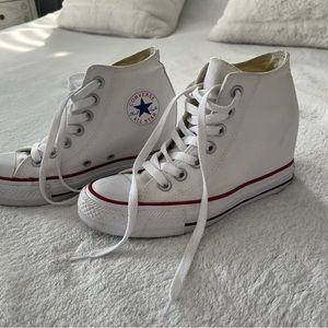 Converse High Top Wedges Size 6